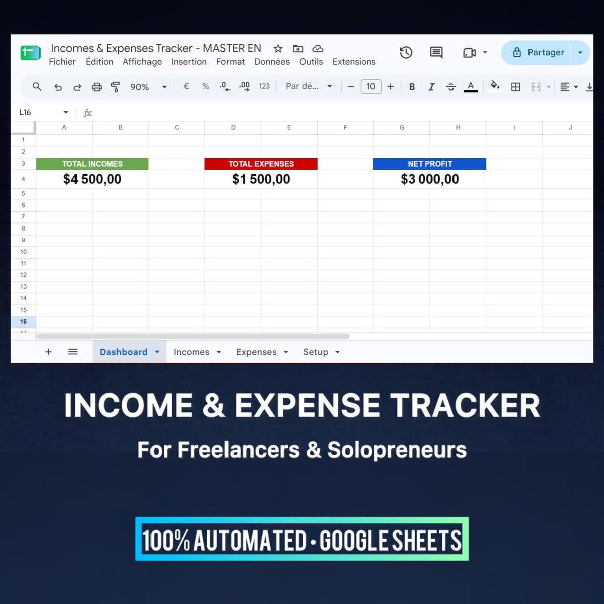 The Automated Income & Expense Tracker for Solopreneurs